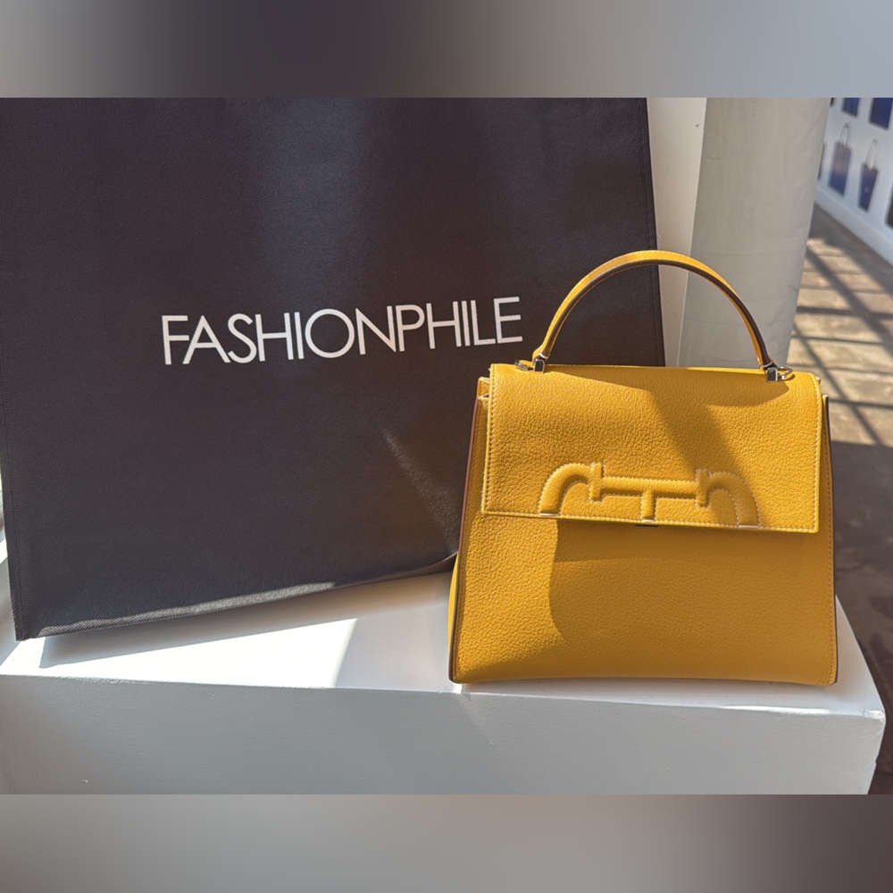 Carolina Herrera Mustard Yellow Clutch